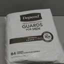 Depend Guards Incontinence Pads for Men, Maximum Absorbency, 168 Count (2 Packs of 84), Packaging May Vary, One size