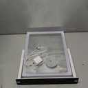 HIEEY Lighted Makeup Mirror, 17.3" x 13" Hollywood Vanity Mirror with Lights, Three Color Lighting Modes, and 5X Magnification Mirror, Smart Touch Control, 360Rotation (White,Gift Box)