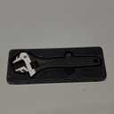 WORKPRO 6" Adjustable Wrench, Black Oxide Wrench 6 Inch with Inch/Metric Scale, Premium Cr-V Steel