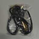 1/4" TS to 1/4" TS Right Angle Gold Speaker Cable, 3 Feet Black, Pack of 2