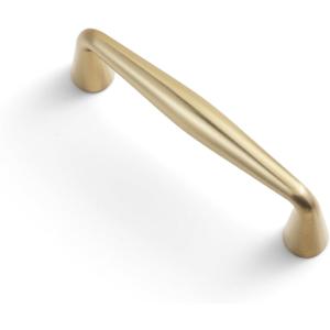 Goo-Ki Champagne Bronze Zinc Alloy Cabinet Handles - 3''(76mm) Hole Center Affordable Luxury Cabinet Pull Hardware for Bedroom, Kitchen, 6 Pack