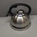 Mr. Coffee Flintshire 1.75-Quart Stainless Steel Whistling Tea Kettle  Brushed Satin Finish Stove-Top Kettle for Boiling Water