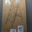 Taranta 4 Step Stool Foldable,Aluminum Step Ladder-Red