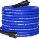 VIVIDWASH 1/ 4" Super Flexible Pressure Washer Hose Pro 50FT, M22-14/ 15mm Universal Pressure Washer Replacement Hose 3600PSI, Kink Resistant Upgraded No Leak Power Washer Hose for High Power Washers