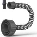 AC Drain Line Cleaner, A/C Condensate Drain Line Cleaner Adapter, hvac tools, Universal Fit AC Drain Line Unclogger, Compatiable With Most PVC Pipe Sizes, Easy To Use, Black