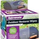 Rejuvenate Outdoor Restorer Wipes, 3 Count, Individually-Wrapped Pre- Saturated Microfiber Wipes Restore Faded and Weathered Surfaces Such As Patio Furniture, Shutters, Siding, Mailboxes And More