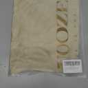 UOOZEE Women's Summer One Shoulder Mini Dress Puff Short Sleeve A Line Flowy Cocktail Party Club Short Dresses (Beige, XL)