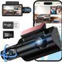 360° Camera for car Camera - Dash cam Front and Rear, Dashcam with 32G SD Card, 2 Channel 1440P + 1080P, 3"" LCD Super IR Night Vision, 24H Parking Mode, Loop Recording