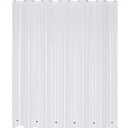 Mrs Awesome 72x68 Shorter Shower Curtain Liner with 6 Magnets Clear PEVA Waterproof Plastic Shower Curtain 72 x 68 inches, Clear