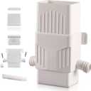 Downspout Diverter, Rain Barrel Diverter Kit-Rainwater Collection System Fits 2x3 or 3x4 Inch Downspout with Filtration and PVC Spigot, White