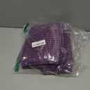 Home Brilliant Purple Pillow Covers Set of 2 Striped Velvet Corduroy Decorative Euro Sham Throw Pillow Cover for Couch, 26 x 26 inch, Eggplant