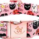 Elegant little tail Halloween Dog Collar, Autumn Pet Collar Durable Pink Dog Collars Male or Female Holiday Pet Gift Adjustable Dog Collar for Large Dogs (Large (Pack of 1))