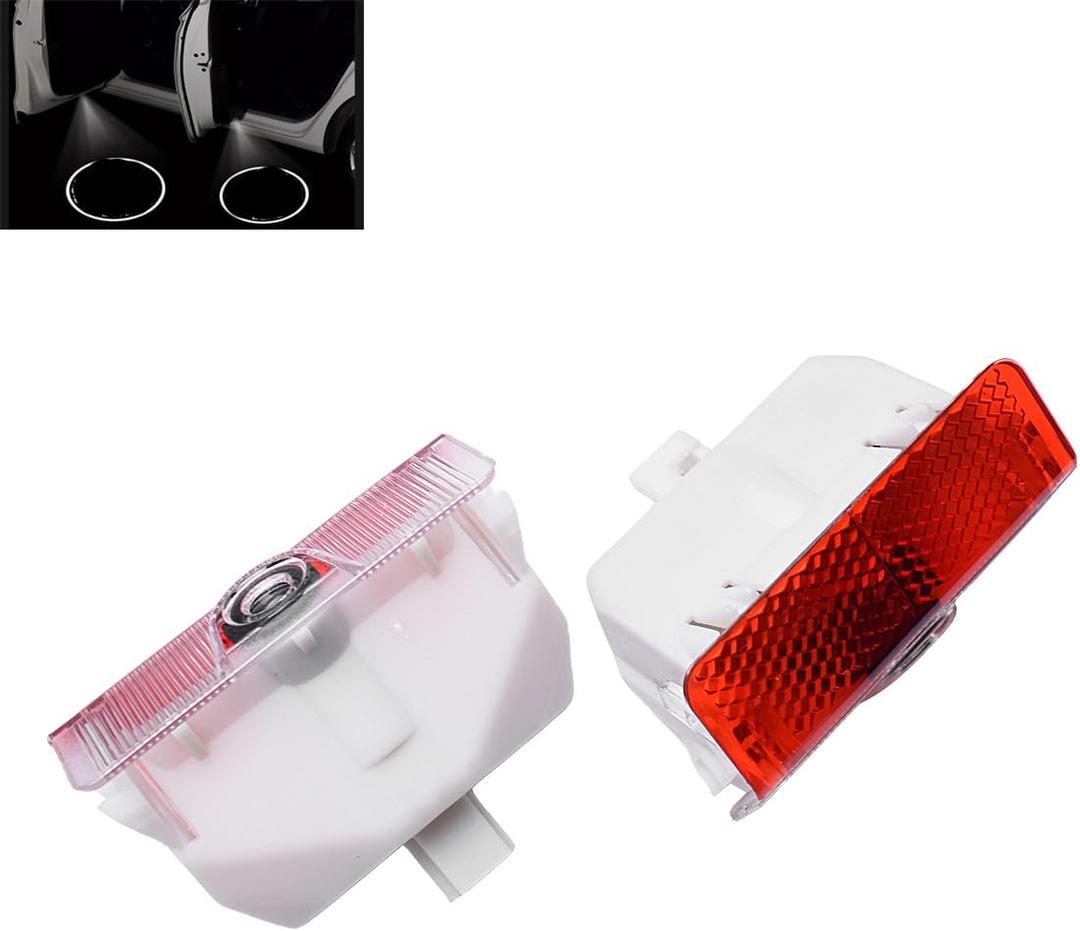 2pc Car Door LED Logo Projector Lights, Welcome Shadow Lamp, Automotive Step Light Compatible with auto 2008-2015 GLK X204 2004-2011 A class W169 W168 2009-2011 B class W245 (GLK)