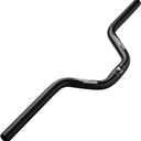 Boenoea Bike Riser Handlebar 25.4/31.8mm Length 620mm Aluminum Alloy Riser Bar(50mm 90mm 120mm), Black