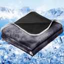inhand Cooling Blanket Queen Size (90"x90"), Cooling Blankets for Hot Sleepers, Absorbs Heat to Keep Adults Cool for Summer Nights Sweats, Thin Cold Lightweight Blanket for Couch Bed, All Season Use