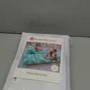 Butterfly Craze Floor Pillow Case, Mattress Bed Lounger Cover, Polka Aqua, King Size - Cozy Seating Solution for Kids & Adults, Recliner Cushion, Perfect for Reading, TV Time (Pillow Not Included)