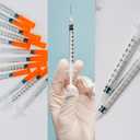 0.5ml 31G Syringe with 8mm Needle, Disposable Individually Wrapped, Pack of 100