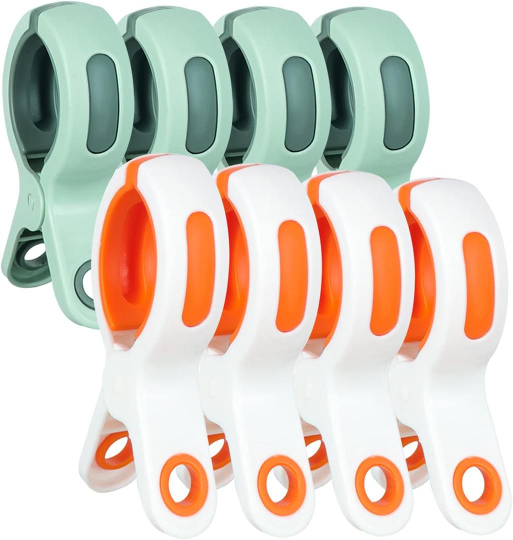 Beach Towel Clips for Beach Chair Towel Holder for Beach Chair Pool Chair on Cruise-Jumbo Size,Plastic Strong Beach Chair Clips to Keep Your Towel from Blowing Away,Heavy Duty and in Bright Colors