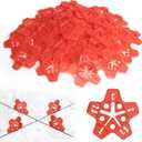 DGSL Tile Leveling System 400 pcs Reusable Tile Spacers Pentagram Plastic Shims for Various Types of Tile Leveling, Upgraded 5 Different Sizes Easy to Use and Remove,Suit For 1-1.5-2-2.5-3 mm Gap