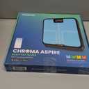 RENPHO Smart Body Fat Scale with Light, Fitness Equipment with RGB Lighting, Rechargeable Scale with BMI, Body Fat, Muscle Mass, Color Changing with Weight Variation, Elis Chroma