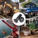 8Pcs Grade 8 Blades Cutting Edge Plow Bolts & Nuts 5/8" UNC-11 x 2-1/4", 5/8 Cutting Edge Bolts, Grader Blade Bolt for Snow Plow, Tractor Attachment, Construction Machinery