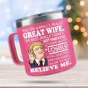 Christmas Wife Gifts From Husband - Wedding, Anniversary, Valentine Gift For Wife, Her - Romantic Gifts For Her - Mothers Day, Christmas Gift For Wifey - 14 OZ Coffee Tumbler For Women