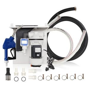 NEW DEF Pump - 110 Volt,Diesel Exhaust Fluid DEF Pump, Pump Kit for DEF, DEF Pump with Totes, Drums, And Wall Mounts, Includes DEF Pump,Flow Meter,Coupler,SS Auto Nozzle,20' Hose