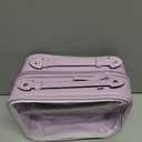 SANHECUN traveling toiletry case clear cosmetics case makeup bag (Purple, Small)