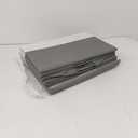 Criusia 6 Pack Clothes Bins for Organization - 16x12 Extra Large Storage Baskets for Shelves Closet Bedroom - Toy Storage Organizer Bins Boxes Cubes for Nursery - RV Apartment Essentials (White with Grey)