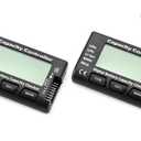 QWORK RC Battery Capacity Checker 2–7S LiPo Li‑ion NiMH – 2 Pack, Multi‑Mode Voltage Display for Drone, RC Car & Airplane