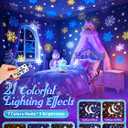 Frozen Toys, 15 Music+16 Films+315 Colors Night Light for Kids, 360+Remote+Cordless Star Projector for Kids Night Light Projector, Princess Toys for Girls Room Decor, Princess Gifts Frozen Gifts