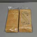 FireKylin 100 Pcs Paper Bags Resealable Bags Inner Size 3.3" x 3.5"(Outer Size 3.9" x 5.9") Zipper Food Storage Bags, Stand Up, with Matte Window, Reusable, Sealable, for Packaging Products (Brown)
