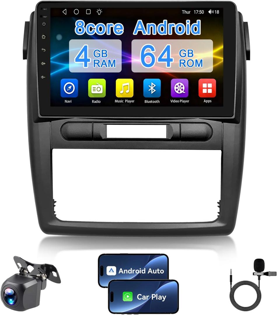 4+64G Car Radio for Chevrolet Cobalt 9 inch Touch Screen 2005 2006 2007 2008 2009 2010 Stereo,Wireless Carplay/WiFi/Bluetooth/EQ Audio/Andriod Auto/AM/FM/Navigation/AHD Camera