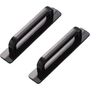 2Pcs Durable Plastic Black Door-Handles  Set of 2 with Precise Dimensions (13.52.53cm) for Reliable