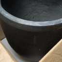 Kante 21.7" H Burnished Black Tall Planter, Large Outdoor Indoor Decorative Pot with Drainage Hole and Rubber Plug, Modern Round Taper Style for Home and Patio