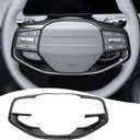 Steering Wheel Button Frame,For Kia Sportage 2026Kia K4 2025,Kia EV6 2025,Kia EV3 2025 2026 - ABS Carbon Fiber Steering Wheel Frame,Steering Wheel Button Cover Accessories, NOT FIT GT-Line Model