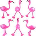 Yaomiao Inflatable Pink Flamingo Summer Beach Luau Birthday Party Accessories for Outdoor Indoor Hawaiian Party Decoration (6 Pieces)
