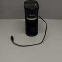 Small Single Serve Coffee Maker, Fast Brew One Cup Coffee Machine for K Cup and Grounds, 6 to 12 oz. Brew Sizes, Capsule Coffee Machine with Descaling Reminder and Viewing Tank, Black (9.45 Inches)