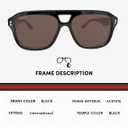 Gucci GG1263S Designer Pilot Shape Men Sunglasses: Pilot Frame Eyewear with Polarized Lenses - Epitome of Luxury and Style