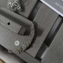 Lounge Chair Outdoor, Chaise Lounge Outdoor, HDPE 6-Position Lounge Chair for Outside, Patio Lounge Chair with Wheels & Cup Holder for Pool Poolside Deck Backyard, Darkgrey (Minimalist-1Pack)