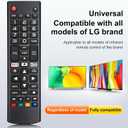 Pack of 2 for LG Smart TV Remote Control ReplacementUniversal for All LG Smart TVs