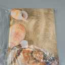 Natural Seashore Shower Seashell Starfish On Beach Sand Sea Bath Mat Non-Slip Absorbent Velvet Bathroom Rug Carpet Rugs for Entrance Indoor Doormat Mats