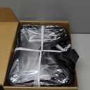 6 Packs Large Toy Storage Bags with Labels, Reusable Clear PVC Board Game Storage, Travel Waterproof Organizer Bags with Zipper for Building Blocks, Puzzle, Kids Books (black)