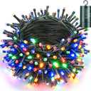 Joomer Battery Christmas Lights, 66ft 200LED Fairy Lights Battery Operated Timer 8 Modes Waterproof for Outdoor Home Garden Party Holiday Christmas Trees Decoration (Multicolor)