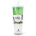 2ea. MANNA AXEL Tumblr plastic 24 oz green