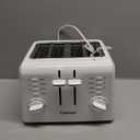 Cuisinart 4-Slice Compact Plastic Toaster, White, CPT-142P1