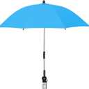 Beach Chair Umbrella, Chair Umbrella With Clamp, Portable Umbrella With Stand, Portable Clamp on Patio Chair, Beach Chair, Stroller, Sport chair, Wheelchair and Wagon (Blue)