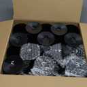 Domensi 20 Pcs Black Plastic Wine Glasses 7 oz Reusable Black Vintage Embossed Goblet Unbreakable Drinking Water Glasses Cup Champagne Flutes for Wedding Bachelor Halloween Party Supplies