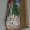 24 Bundles Artificial Flowers for Outdoor,No Fade Fake Plastic Flowers for Garden Porch Window Box Home,Red White Blue Faux Plants for 4th of July Memorial Day Independence Day Patriotic Decor (Mix 3 Colors)