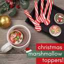 2 x Christmas Marshmallow Toppers, Perfect for Hot Cocoa Toppings or Dessert Decorating Candy, Assorted Holiday Designs (3 Count)